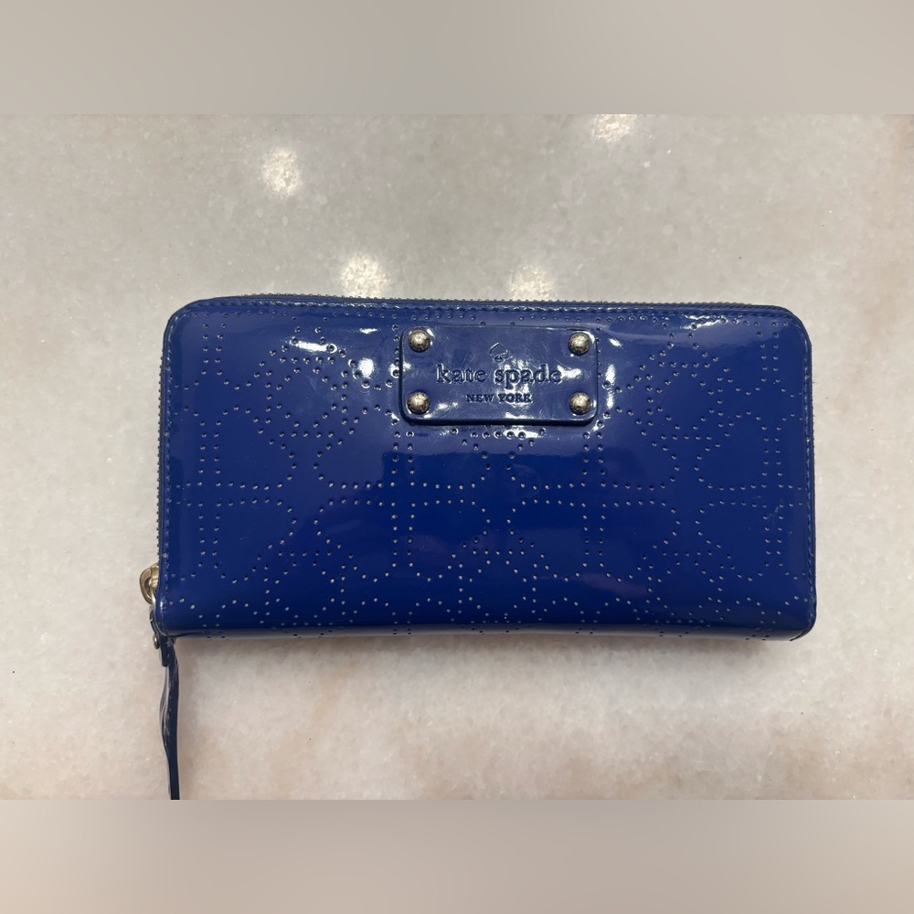 Kate Spade Royal Blue Spade Wallet